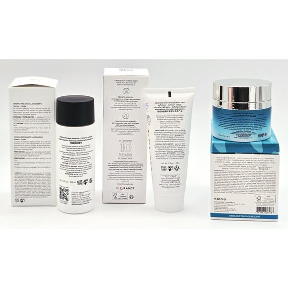 Dr. Brandt Microdermabrasion Exfoliator, Neck Sculp w/Gua Sha, Brightening Peel - Picture 4 of 5